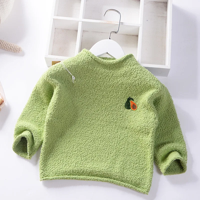 

BOY'S Girls Base Sweater Autumn And Winter Baby Children ke li rong Knitted Sweater 2 Years Old Baby Sweater
