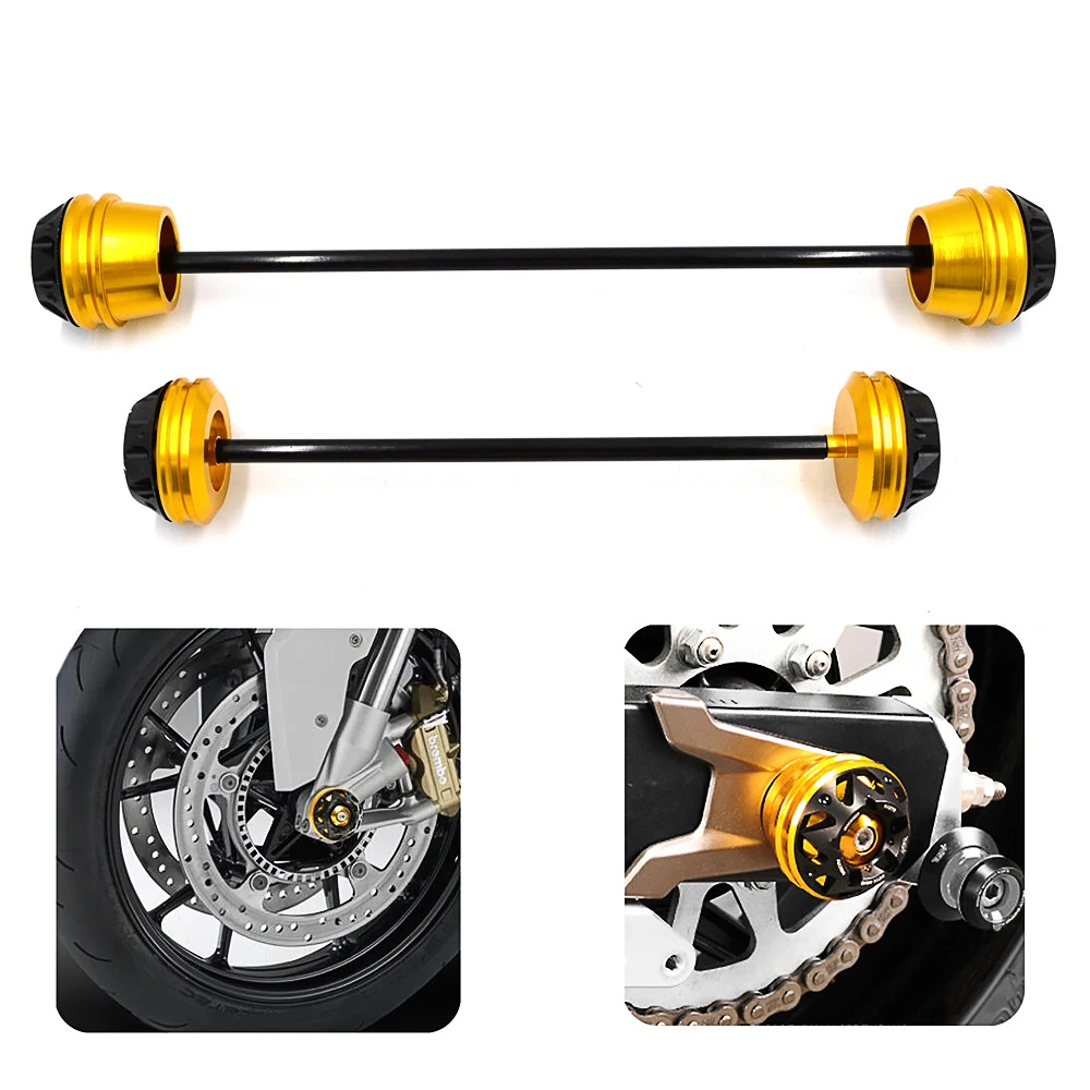 

Motorcycle Front Rear Axle Sliders Wheel Protection For YAMAHA MT-07 MT07 MT 07 FZ-07 FZ07 2013-2018 2019 Accessories Crash Axle