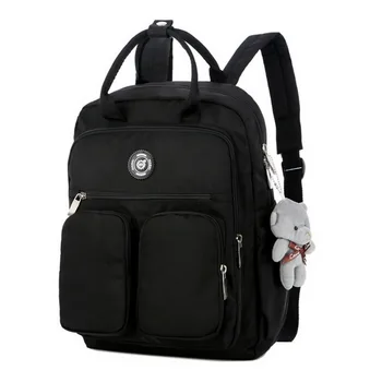 

Litthing droplet transport 2019 fashion woman duffel bag dnylon-proof nylon soft handle solid multi-pocket school zipper travel