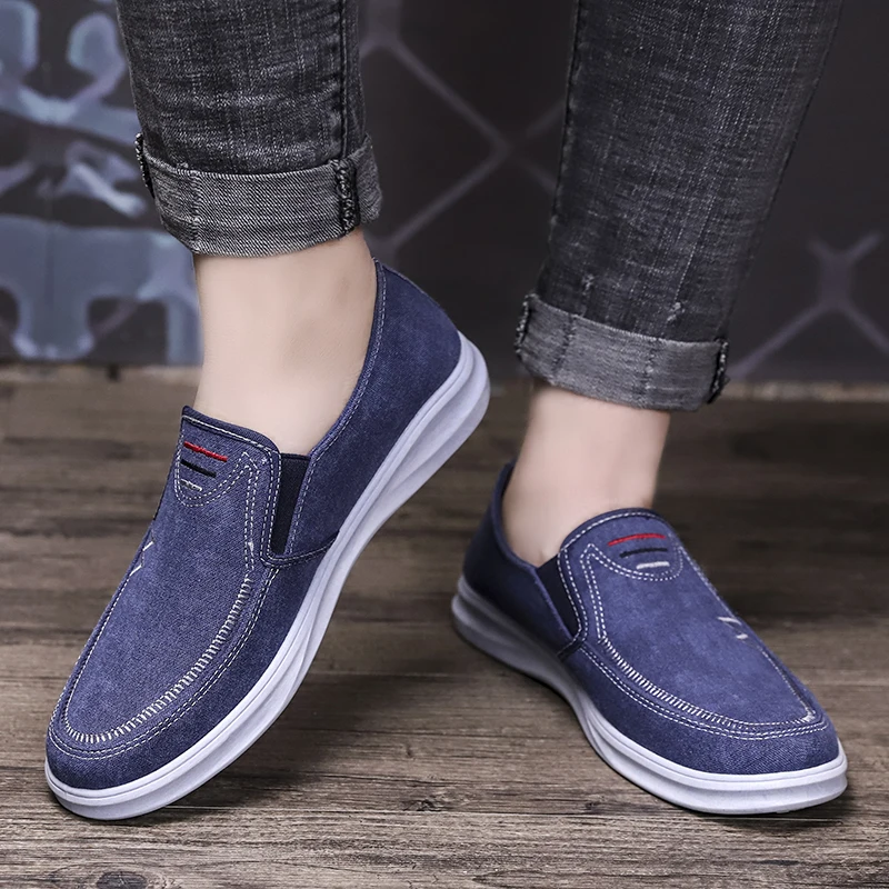 

2019 Man Flats Soft Driving Shoes Trendy Men Beach Loafer Shoes Breathable Summer Weaving Hemp Canvas Hemp Fisherman Light Shoes