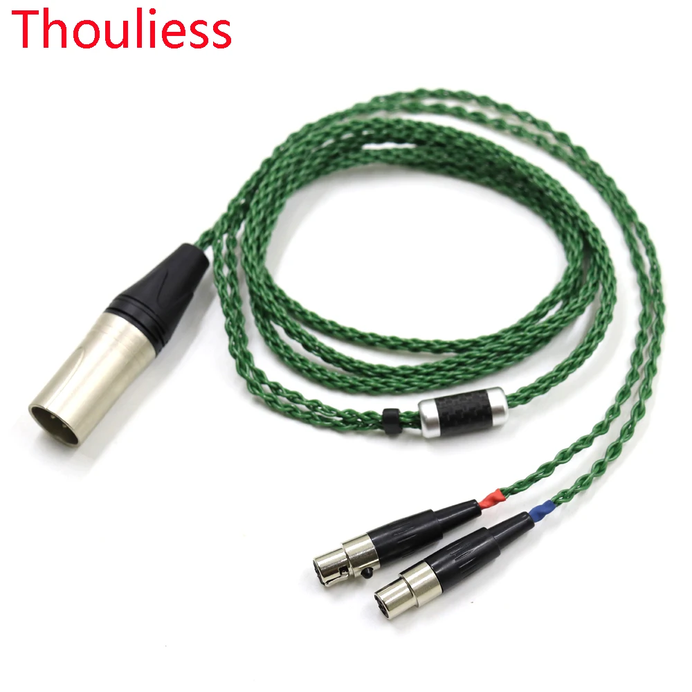 

Thouliess HIFI 3.5 mm 4.4mm XLR Balanced Headphone Upgrade Cable Silver Plated for Audeze LCD 3 LCD-2 LCD2 LCD-4