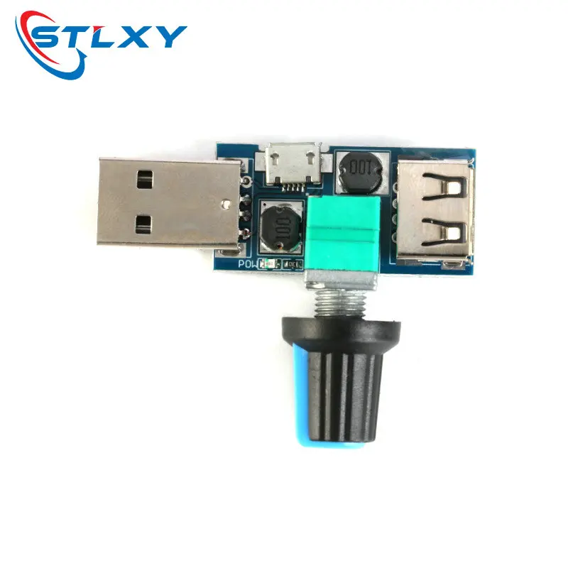 DC 5V Micro USB Fan Governor Wind Speed Controller Air Volume Regulator Cooling Mute Multifunction Noise Reduction Switch Module dc motor speed controller motor speed controller electric motor speed controller fan speed controller
