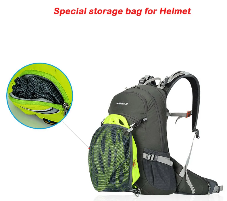 ANMEILU 20L Outdoor Cycling Bicycle Backpack Hiking Hydration Backpack Sport Climbing Bag waterproof Bike Bag with rain cover