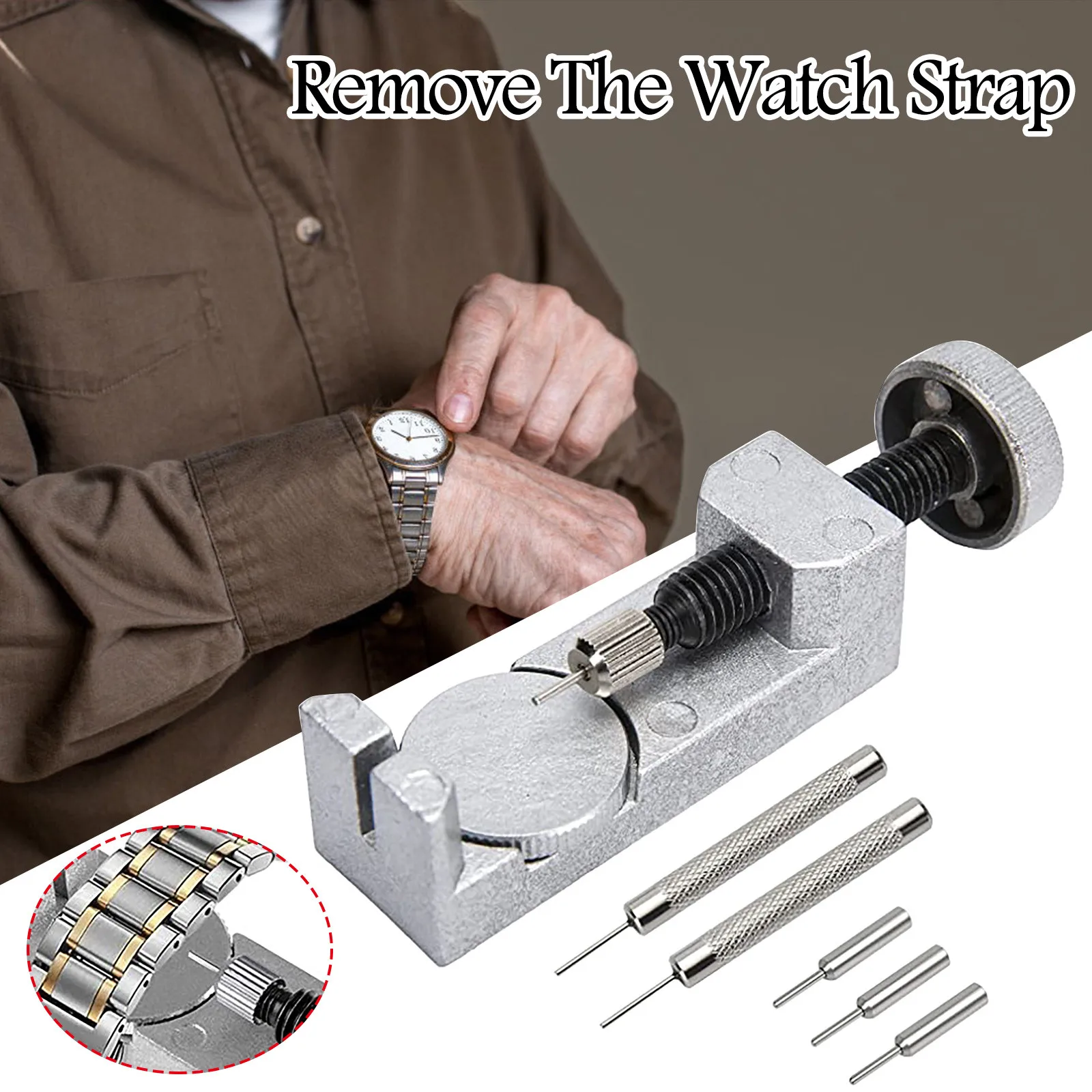 Montre Bracelet Lien Sangle Ajusteur Dissolvant Outil de Réparation 3 Pins 