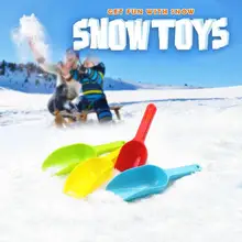 Уличная зимняя детская Снежная Песочная лопатка, игрушечная Лопата для борьбы со снегом, Детские игрушечные инструменты, разные цвета, Детские боевые принадлежности