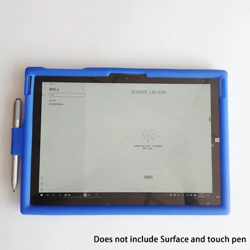 Силиконовый чехол MingShore для Surface Pro 3 12in Силиконовая накладка на планшет Typecover& Kickstand не поддерживает-подходит для Surface Pro 4 - Цвет: Blue