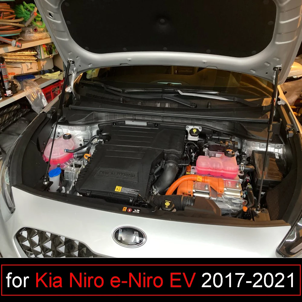 Per Kia Niro (De) Per E-Niro Ev 2016-2021 2X Cofano Cofano Anteriore Modifica Ammortizzatori A Gas Supporto Di Sollevamento Ammortizzatore