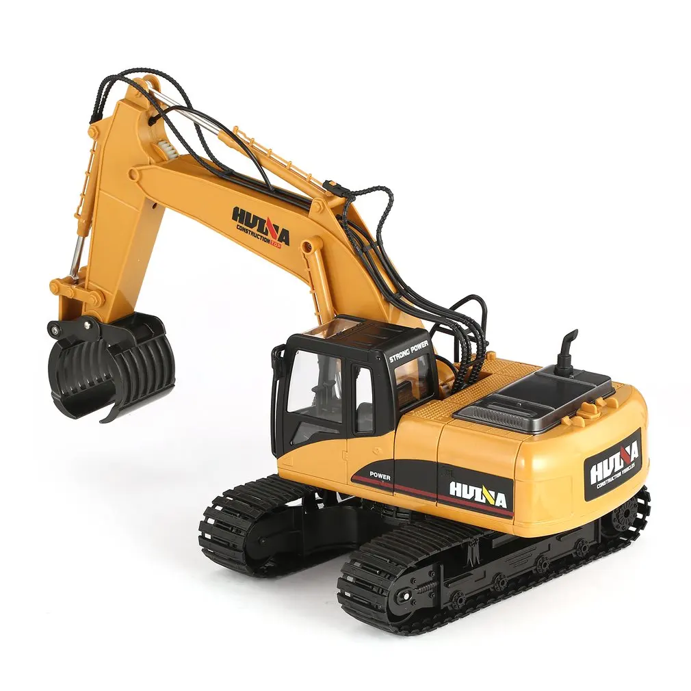 HUINA 16ch RC древесина металла поручень 1/14 2,4 г инженерный гусеничный грузовик Игрушечная машина RTR строительная машина со светом радиоуправляемая Игрушечная машина