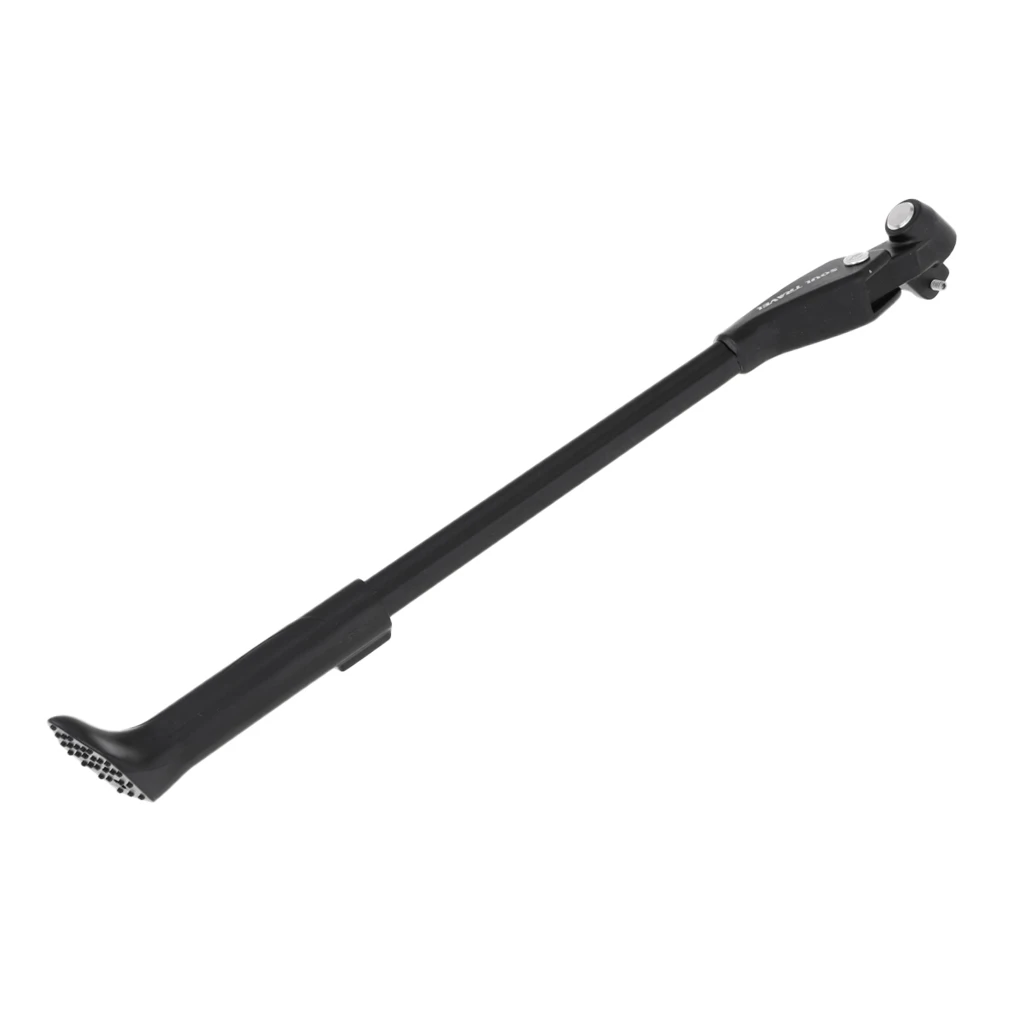 Adjustable Alloy Bike Bicycle Side Stand Kickstand 35cm-41cm/13-16 inch Prop Black Red - Цвет: Черный