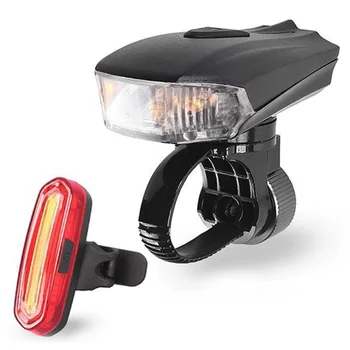 

400 Lumen Smart Road Bike Front Light USB Induction Flashlight For Bicycle MTB Bike Rear LED Lights Kit