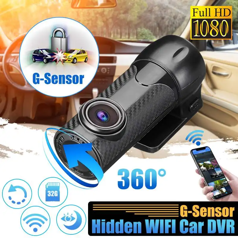 HD 1080P автоматический Автомобильный видеорегистратор Dashcam Мини Автомобильный видеорегистратор wifi APP Nighr Vision 170 градусов g-сенсор