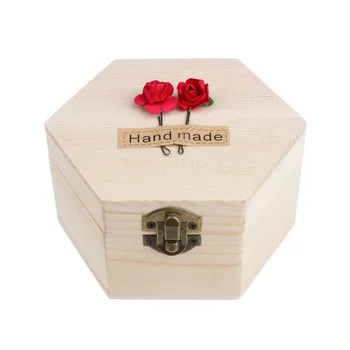 

Beautiful Bathing Soap Flower Set Women Gift Wood Box Rose Flower Decoration Hand Made Body Bath Soap Petal for Mom Wife Grandma