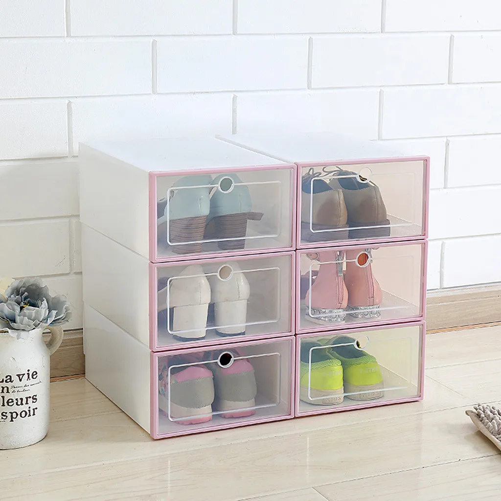 Zapatero organizador de zapatos 3 шт. складные коробки для хранения обуви органайзер для обуви прозрачный пластик organizador zapatos