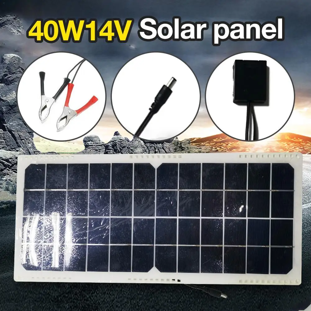 New Single Crystal 40W14V Outdoor Superimposed Solar Panels Flexible Solar Panel Components 40W 14V