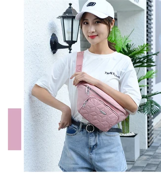 

New Solid Color Women Waist Bag Pillow-shaped Women's Pockets Hip Belt Bag Lady Girls Casual Wallet Travel Waterproof Fanny Pack