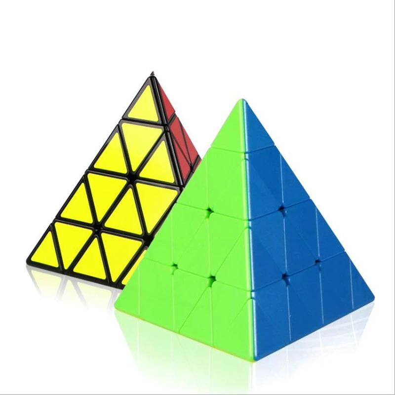 QY Cube MoFangGe 4x4x4 треугольная пирамида Магический Куб Профессиональная головоломка скоростные кубики для детей игрушки подарок обучающая игрушка