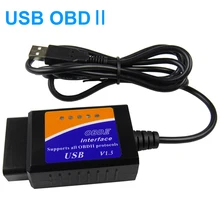Car Diagnostic USB ELM327 V1.5 OBD2 Scanner Car Diagnostic Tool ELM 327 V1.5 Support OBD II Protocols for Engine Fault Code