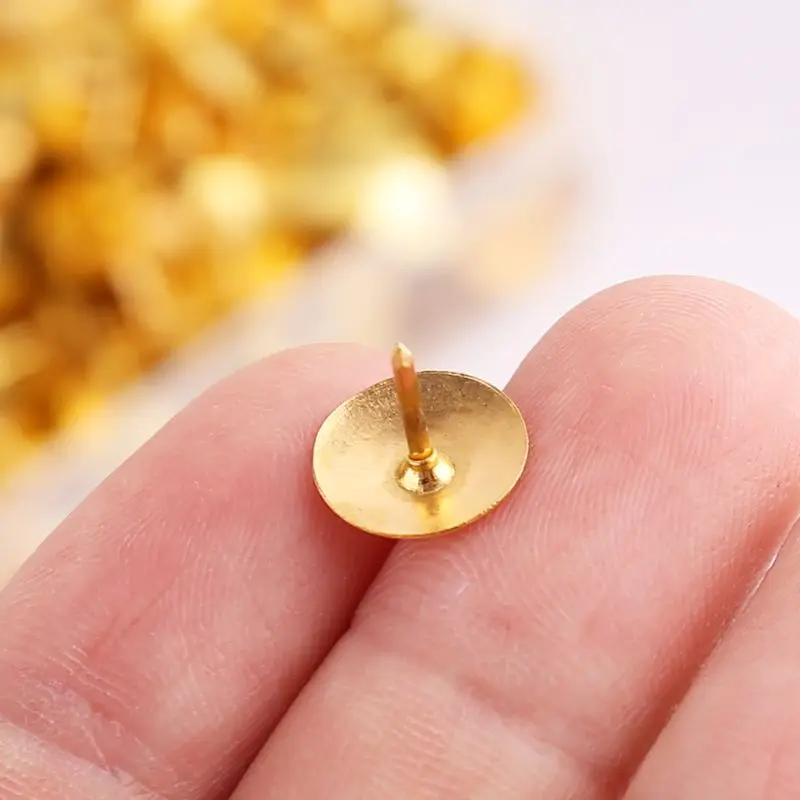 Push Pins 400pcs Metal Thumbtack Drawing Pins Pushpin Cork Board Photo Wall Map Markers School Office Supplies 4 Colors C26