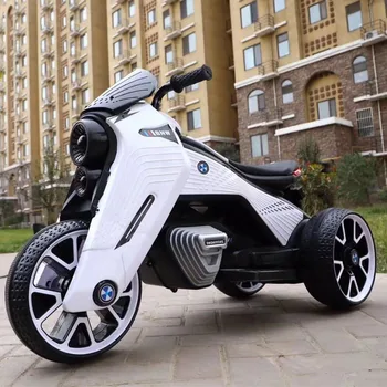 

Children's Electric Motorcycle 2-7 Years Boy And Girl Baby Battery Double Drive Electric Car Baby Tricycle Can Sit People