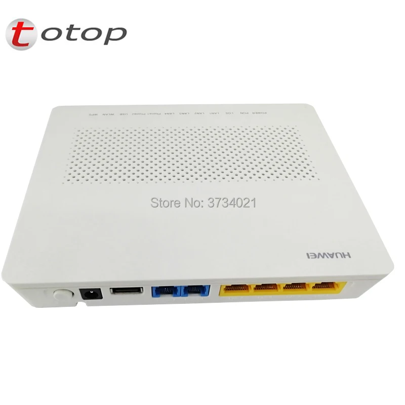 

50Pcs/Lot huawei hg8346r epon onu optic fiber terminal with 4FE+2Tel+1USB+WIFI, English firmware wifi router onu