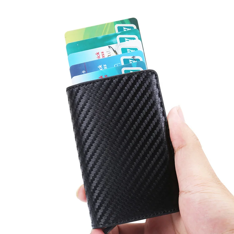 Держатель для карт с защитой от кражи Rfid тонкий мужской минималистичный бумажник