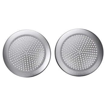 

2Pcs Aluminum Alloy Car Dashboard Circular Speaker Cover Trim for Jaguar XE XF X760 Accessories
