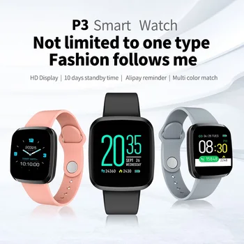 

P3 Smart Watch Color Screen Sports Bluetooth Bracelet Sedentary Reminder Watch Band IP68 Waterproof Heart Rate Monitoring