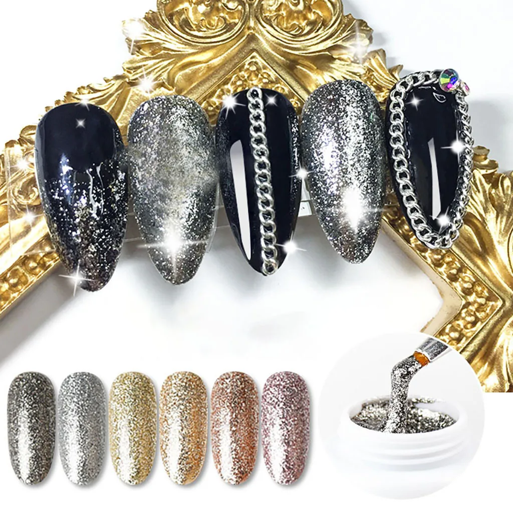

Hybrid Varnishes Gel Nail Polish Set Glitter Platinum Painting Nails Art Poly UV Gellak Top Base Primer For Manicure