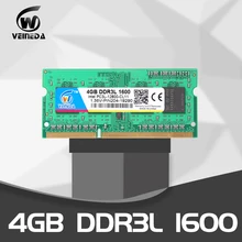 VEINEDA память ddr3 4 ГБ для ноутбука 1600 МГц sodimm macbook ram ddr3l 1600 совместимый ddr3 ноутбук 8gb1066 1333 МГц