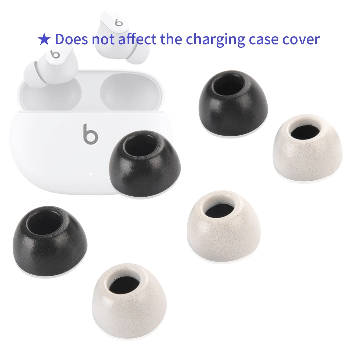 Memory Foam Ear Tips for Beats Studio Buds Eartips BO Beoplay E8 3rd Gen E8 2.0 E8 Sport true wireless Earbuds Tips Anti-Slip