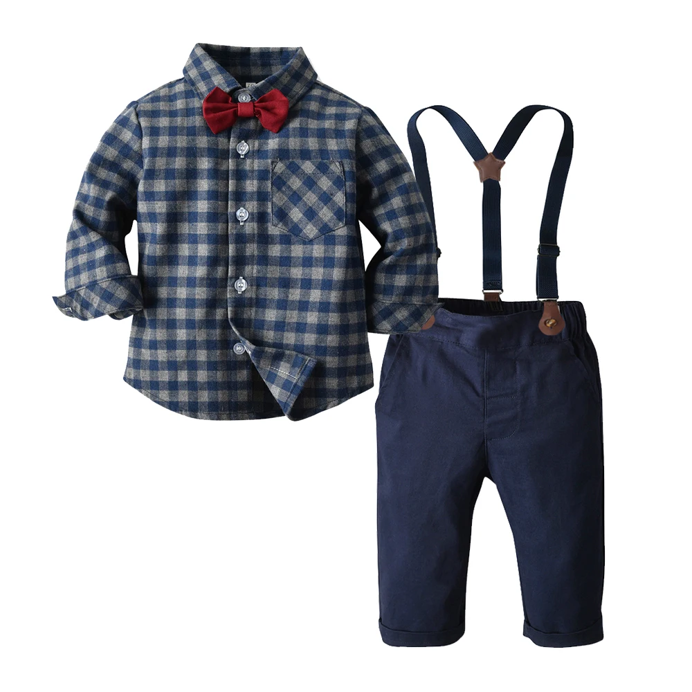 Top and Top Brand Kids Boys Clothes Set Cotton Long Sleeve Tops