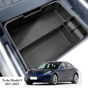 

For Tesla Model 3 BlueStar 2017 2018 2019 Accessories Car Central Armrest Storage Box Auto Container Glove Organizer Case