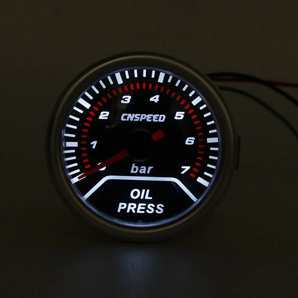Маленький размер Универсальный 52 мм Датчик давления масла 0-100PSI Автомобильный цифровой датчик светодиода датчик автомобильные аксессуары Запчасти
