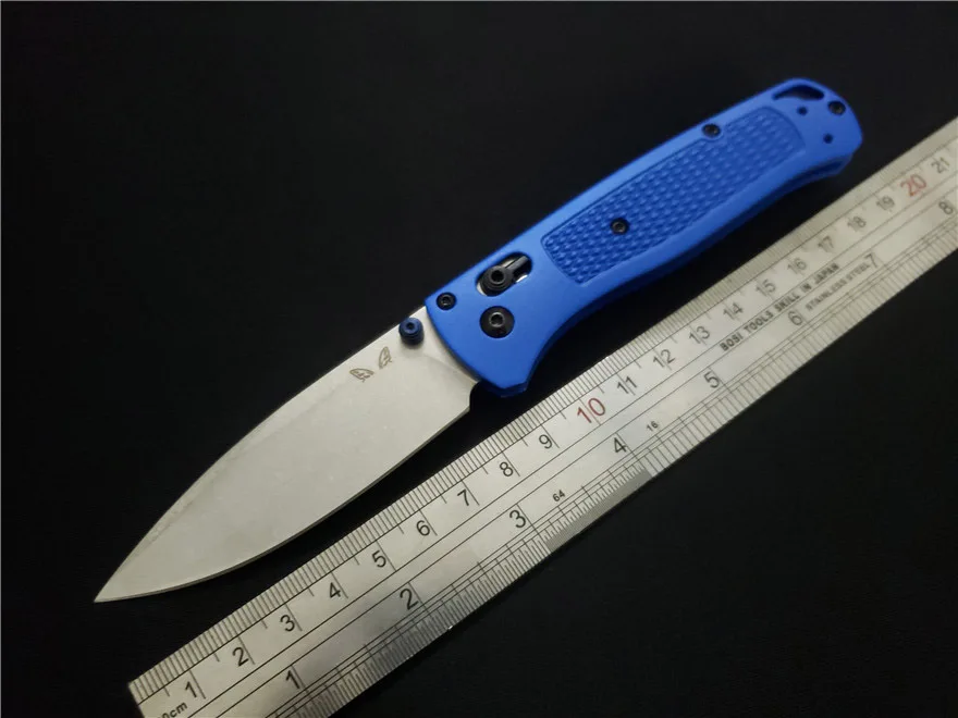 Gryan Store BM535 складные ножи S30v лезвие алюминиевая ручка Открытый Тактический Кемпинг выживания карманный нож универсальный EDC инструменты - Цвет: Синий