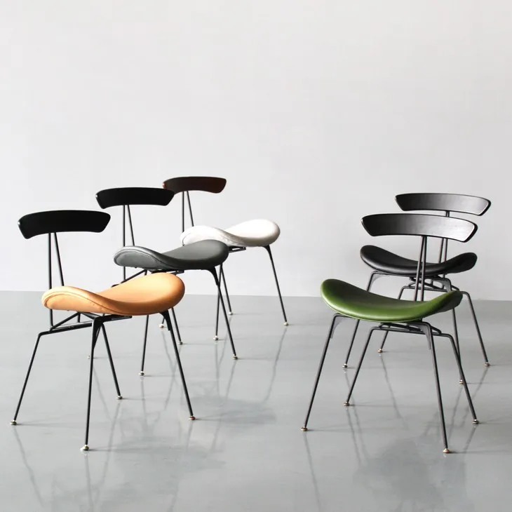 Iron Nordic Ins chair simple home industrial style dining chair designer creative ant leisure