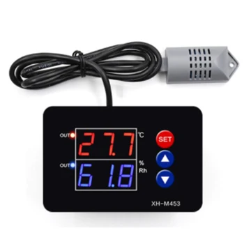 

Xh-M453 Ac 220V Dual Digital Display Temperature Humidity Controller Humidity Smart Thermostat Incubator Control