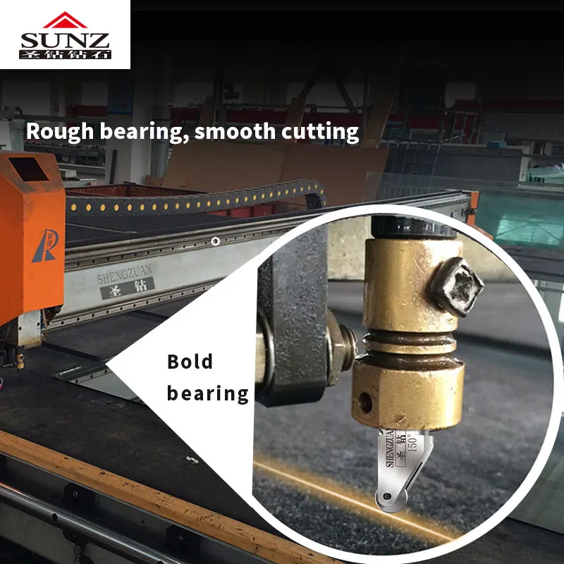 The cutting head of CNC glass cutting machine can be replaced