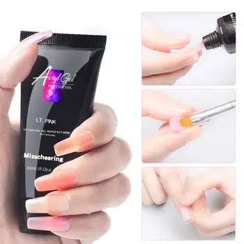 

30ML Misscheering Multicolor Nail Builder Crystal Gel Polish Varnish Painless Nail Extension Gel Nail Art Tools Dropship LSTM1