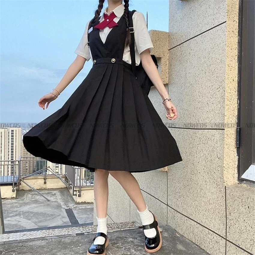 Japanese Girl's Long Pleated Dress