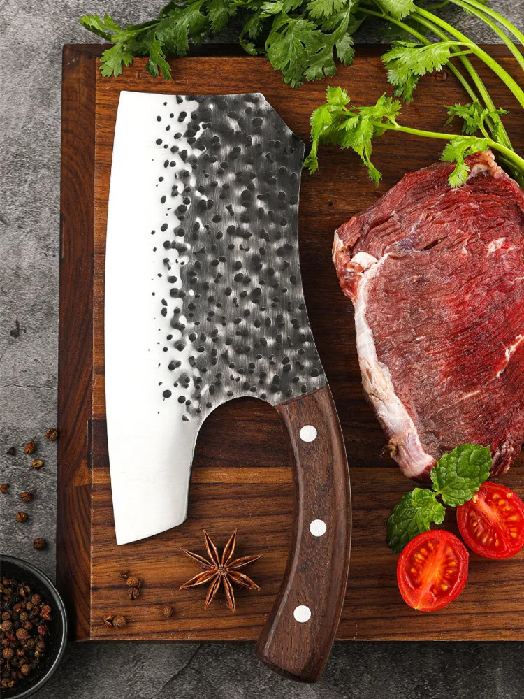 Нож мясника ручной работы высокотвердые кованые ножи измельчение нарезка