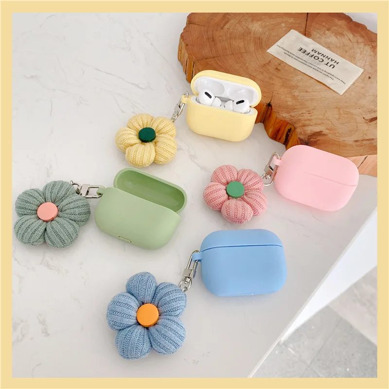 

For AIrpods Case,Cute Flower Case For AIrpods 1/2 Case,Soft Silicone Earphone Cover For Apple Airpods Pro Case For Girls