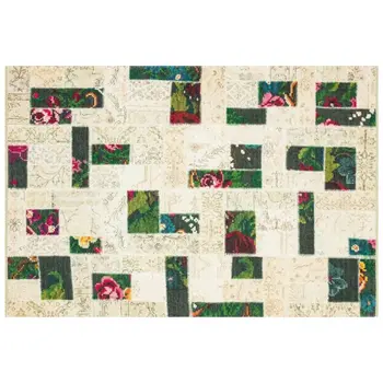 

Apex Motto 5 'x 8' Microfiber Beige Area Rug