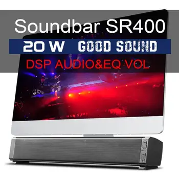 

20W Bluetooth Soundbars Speaker with Horns Stereo TF Subwoofer Column Support Handsfree 2 Sound Effects QE Treble / Bass Adjust