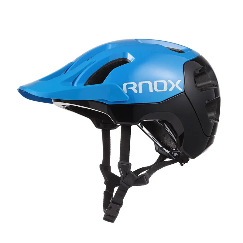 blue black Велосипедный шлем все-terrai MTB велосипедный спортивный шлем безопасности внедорожный супер горный велосипед велосипедный шлем - Цвет: blue black