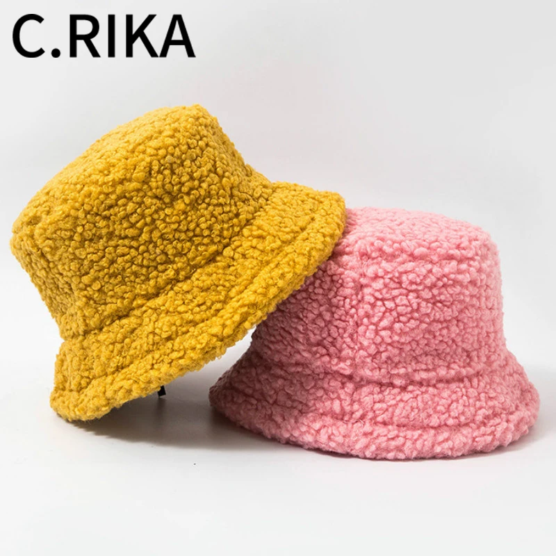Панама женская из искусственной овечьей шерсти однотонная мягкая теплая уличная