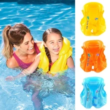 Детские спасательные куртки из ПВХ для детей Плавающий надувной для плавания плавучий жилет спасательный жилет Обучение Плавать ming кольцо помощь для От 3 до 6 лет