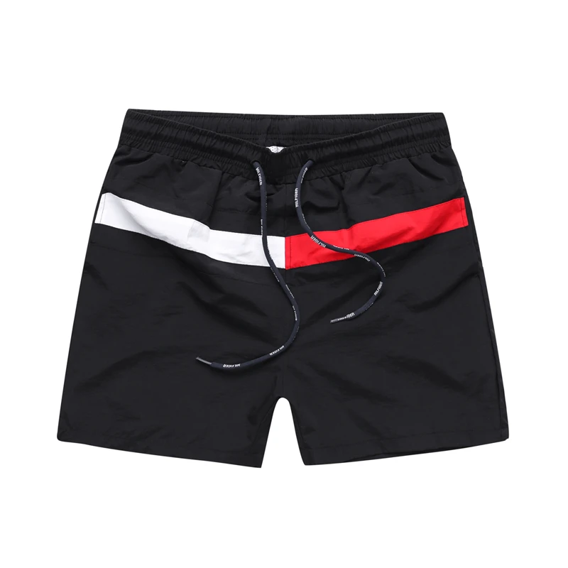 

Summer tommi splice letter Casual cool Shorts Gyms Fitness sportswear Bottoms Male Running training Quick dry Beach Short Pants