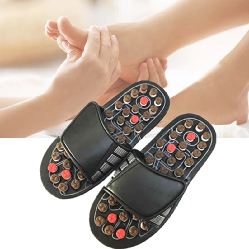 

MO TULIP 1 Pair Reflexology Sandals Foot Massager Slippers Acupressure Acupuncture Shoes Tai Chi Massage & Relaxation