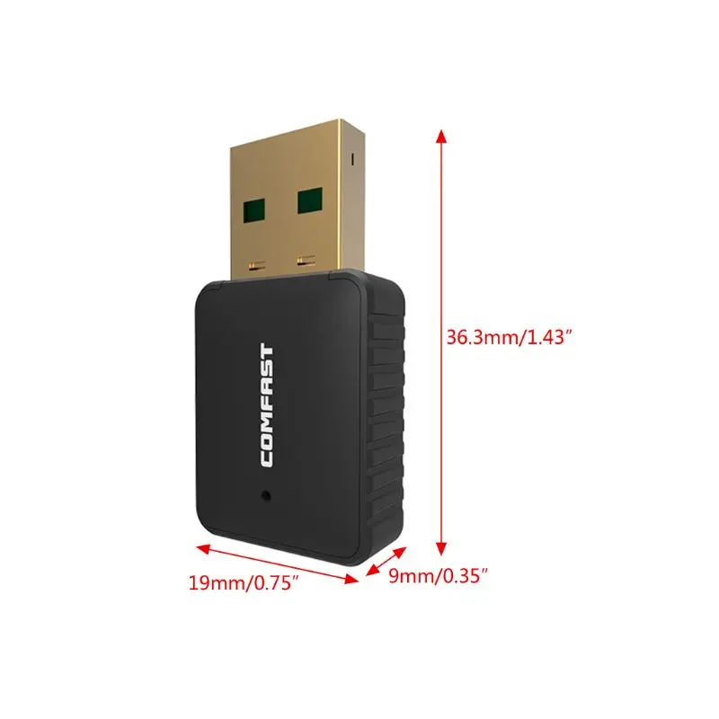 Прямая поставка COMFAST CF-915AC 600 Мбит/с USB антенна Wifi ключ ноутбук ПК приемник двухдиапазонный 2,4G+ 5 ГГц USB беспроводной WiFi адаптер
