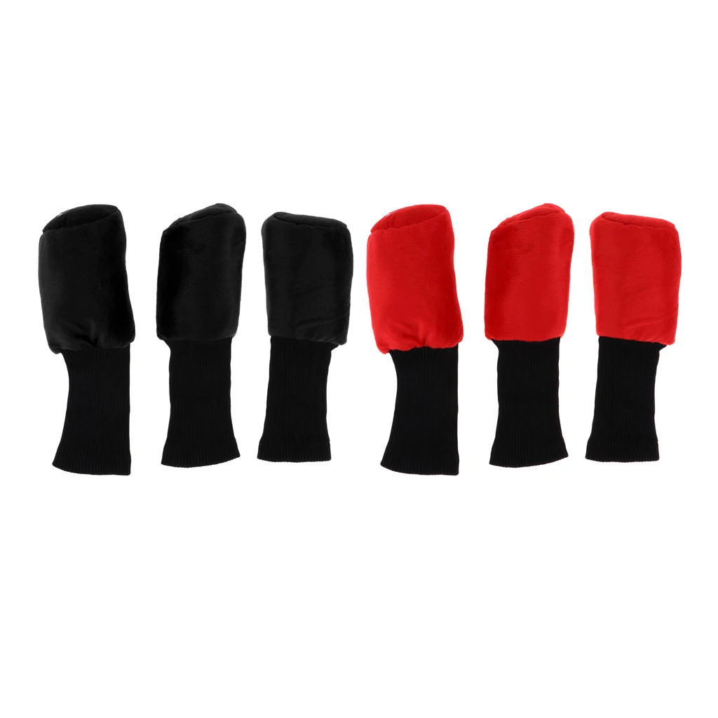 6 шт. Крышка для головы гольф-клуба с длинным рукавом дерева аксессуары клуба